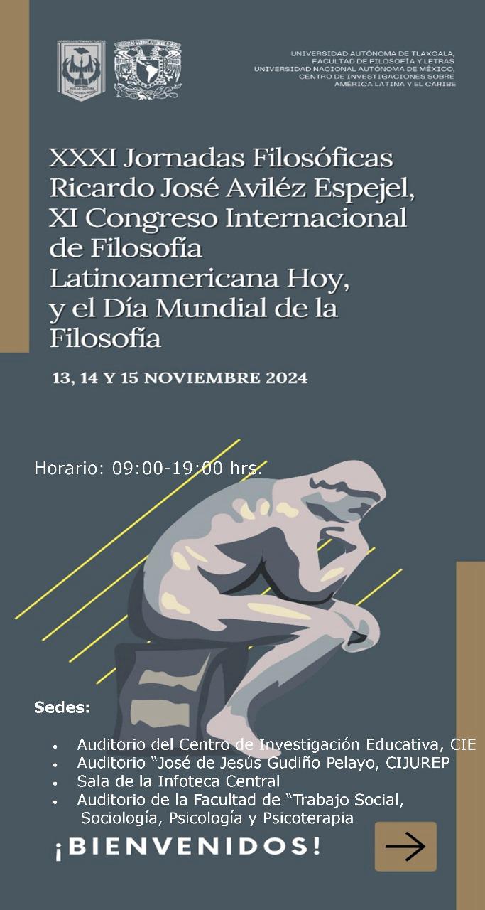 Inician en la UATx el IX Congreso de Filosofía Latinoamericana y las XXXI Jornadas Filosóficas 'Ricardo José Avilez Espejel'